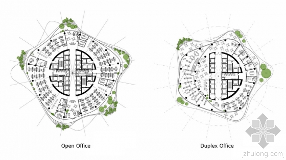 urban forest 设计方:MAD建筑事务所 位置: 重庆 分类:办公建筑 重庆城市森林-1 该城市森林的设计方案由MAD建筑事务所设计,位于中国重庆。设计师的设计灵感来源于国画中的多山的景观。这座高耸的商业大楼每层楼都为抽象的曲线形,大楼中心有一个圆柱体结构,每层楼都由玻璃包围作为墙体结构。这种设计增加了建筑的透明性,同时使得每层楼看起来好像悬浮于下面一层之上。建筑总体设计结合绿色的空间和广阔的城市景色,将自然带入到这个大都市之中。 重庆城市森林-2 重庆城市森林-3 重庆